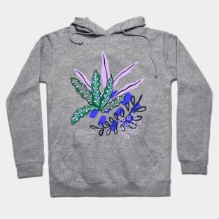 Abstract tropical print Hoodie